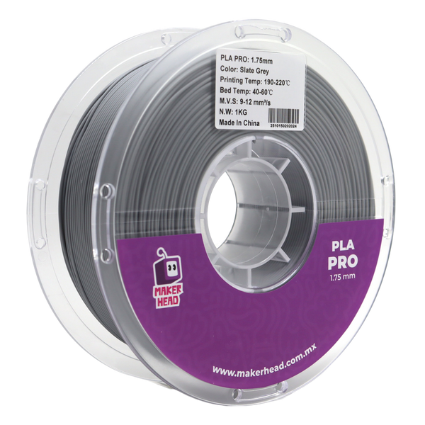 Filamento para impresora 3D PLA Color Gris