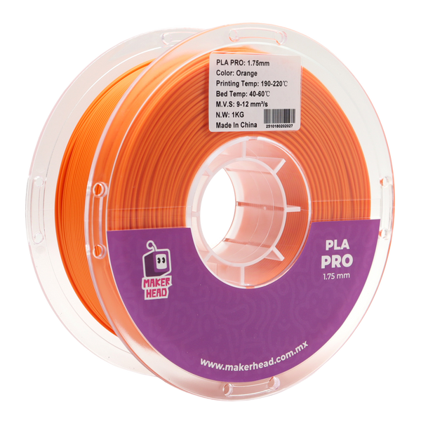 Filamento para impresora 3D PLA Color Naranja