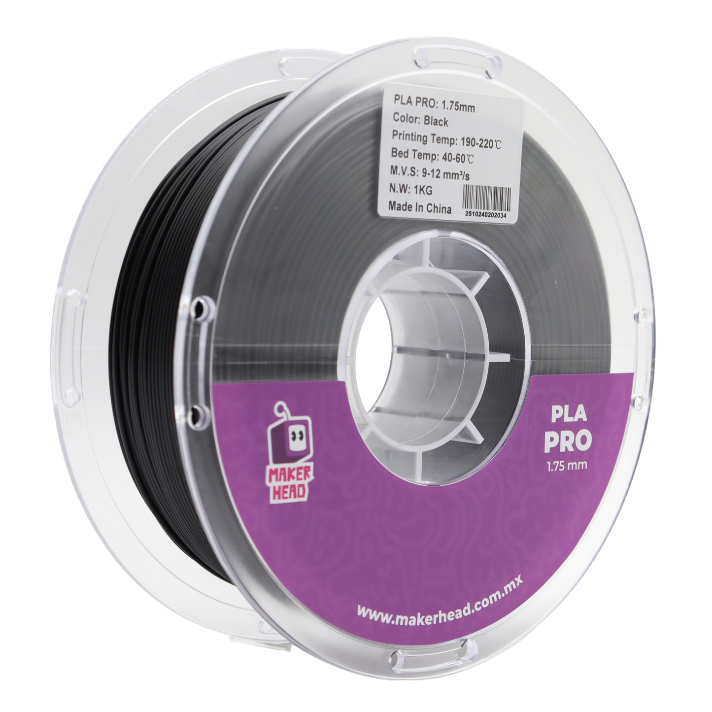 Filamento para impresora 3D PLA Color Negro