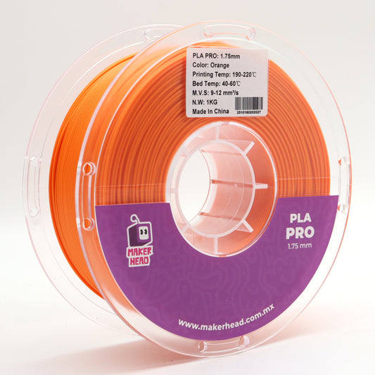 Filamento para impresora 3D PLA Color Naranja