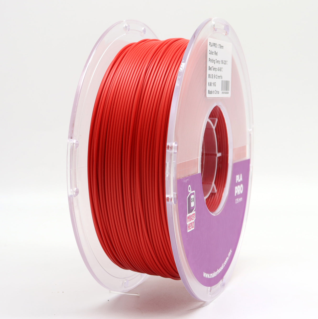 Filamento para impresora 3D PLA Color Rojo