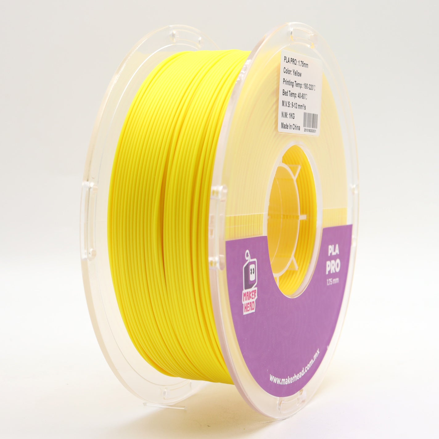 Filamento para impresora 3D amarillo